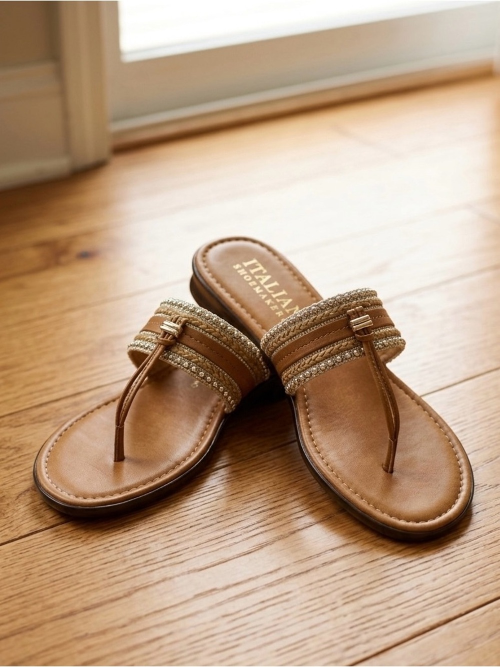Italian Shoemakers Embellished Sandals